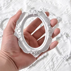 Retro Resin White Photo Frame for Photography Accessories Shoot Props DIY Jewelry Fotograhic Wall Decoration Picture frames