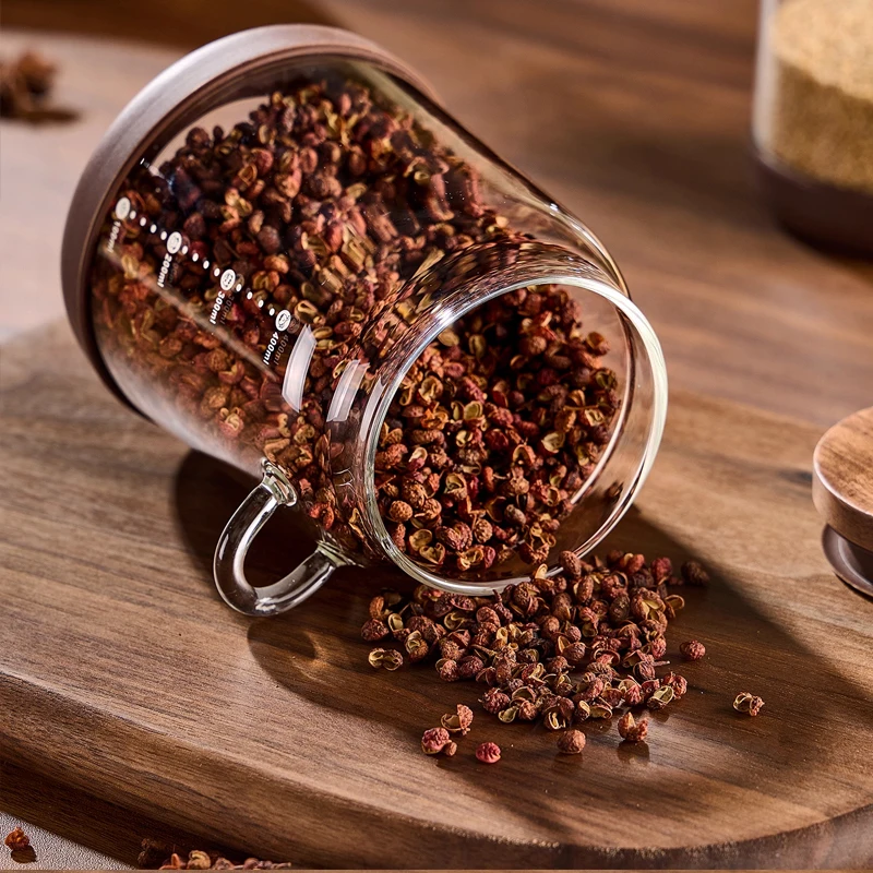 الغذاء الصف الزجاج مختومة جرة التوابل الحلوى السلع الجافة خزان حبوب البن الحلوى المعطرة الشاي تخزين جرة لوازم المطبخ