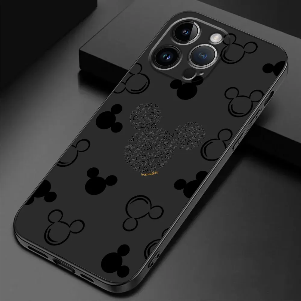 Caixa de telefone de silicone luxuosa com disney minnie mouse logotipo para google pixel 6 pro 6a 7a 8 pro 7 pro