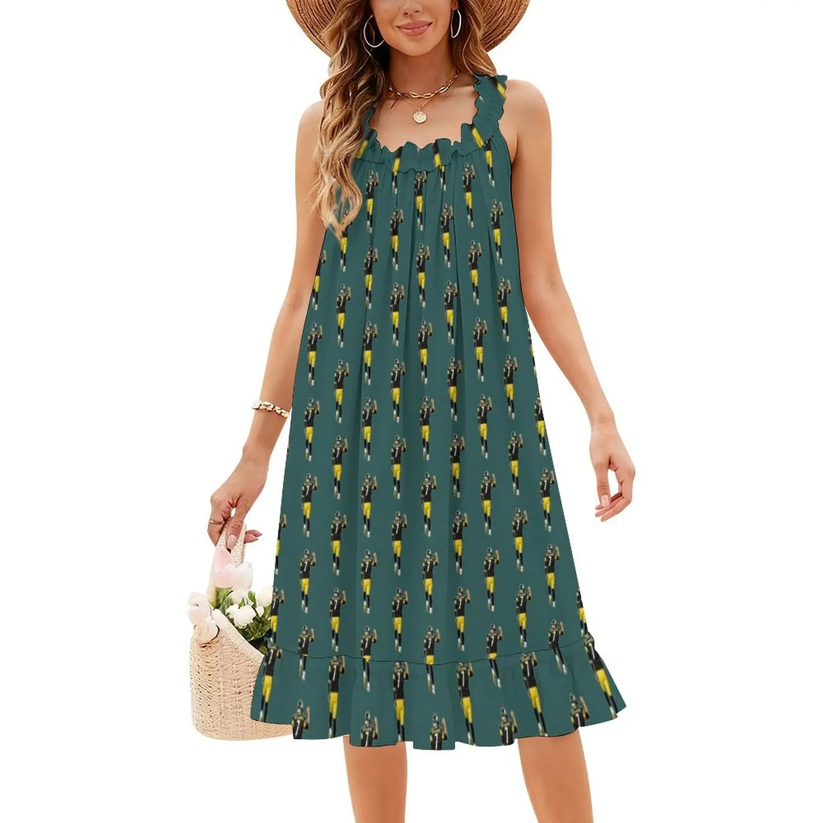 فستان بن تاتش داون إشارة على الطراز الكوري للنساء فستان كاجوال أنيق للحفلات أو الارتداء اليومي بن توتش داون إشارة بن #4