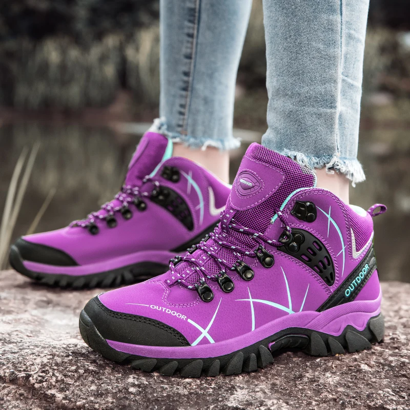 Hiking Shoes Women 2023 New Outdoor Trekking Shoes Women Men Hiking Boots Mountain Climbing Shoes Woman Trekking Sport Sneakers