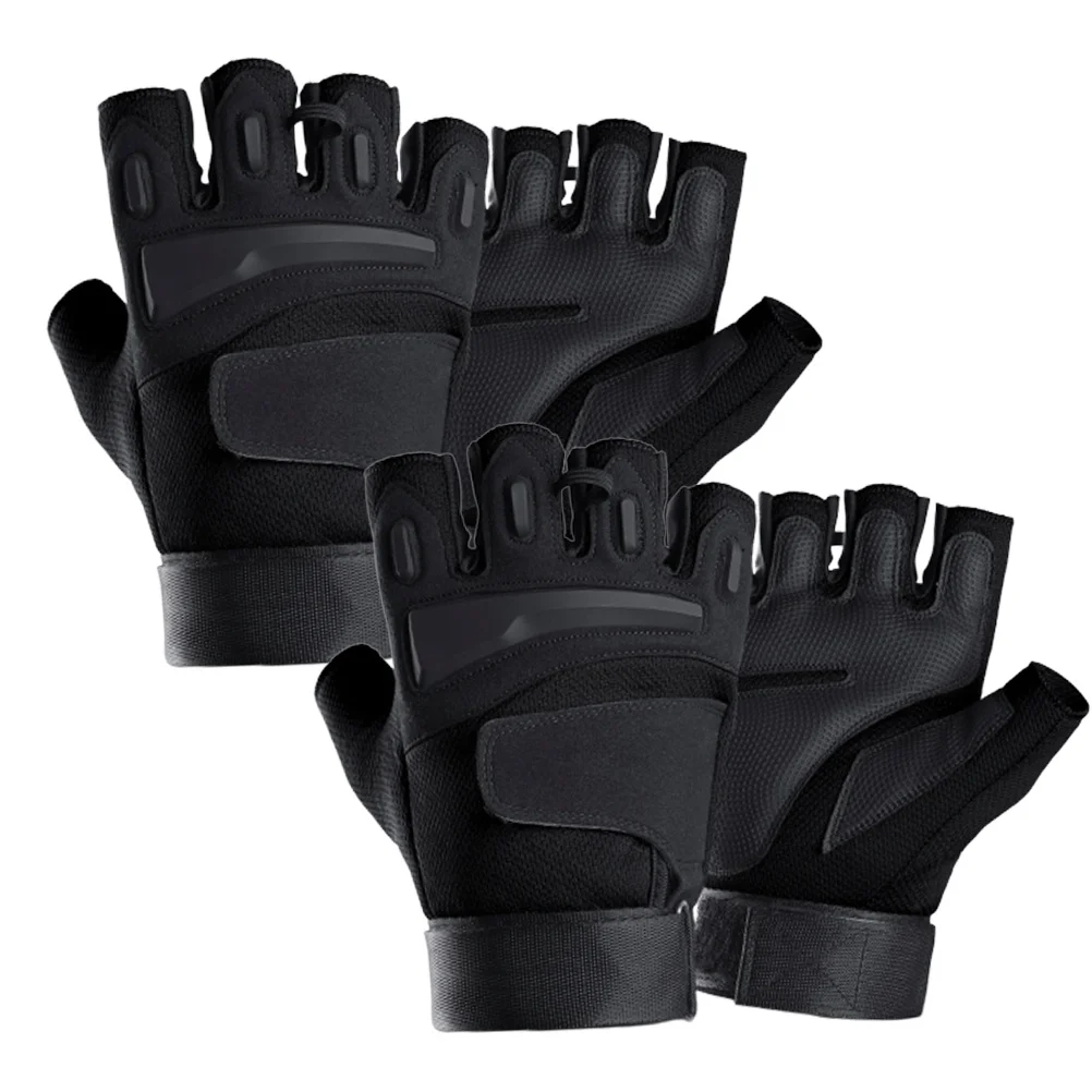 

Comfortable Men's Half-Finger Gloves 1Pair Durable Anti-Slip Shock-Absorbing for Cycling Mountain Climbing Weightlifting Fitness