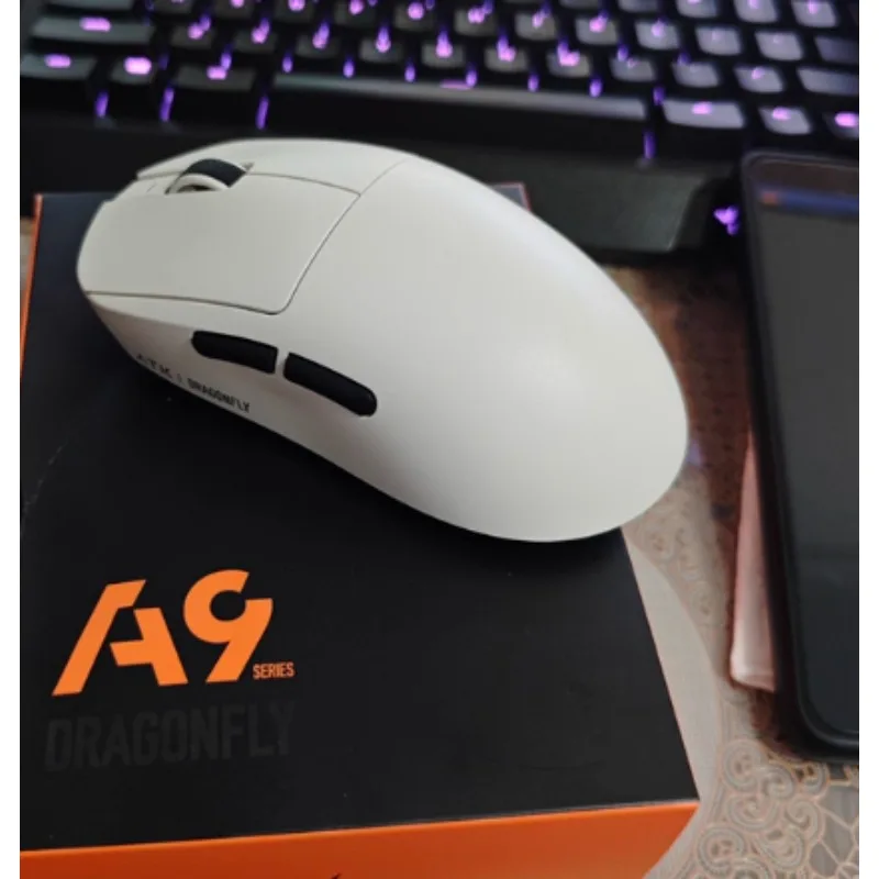 Новая беспроводная мышь ATK Dragonfly A9 Pro с 3 режимами звездной вспышки PAW3950 Nordic 52840, легкая игровая мышь для ноутбука и ПК на заказ
