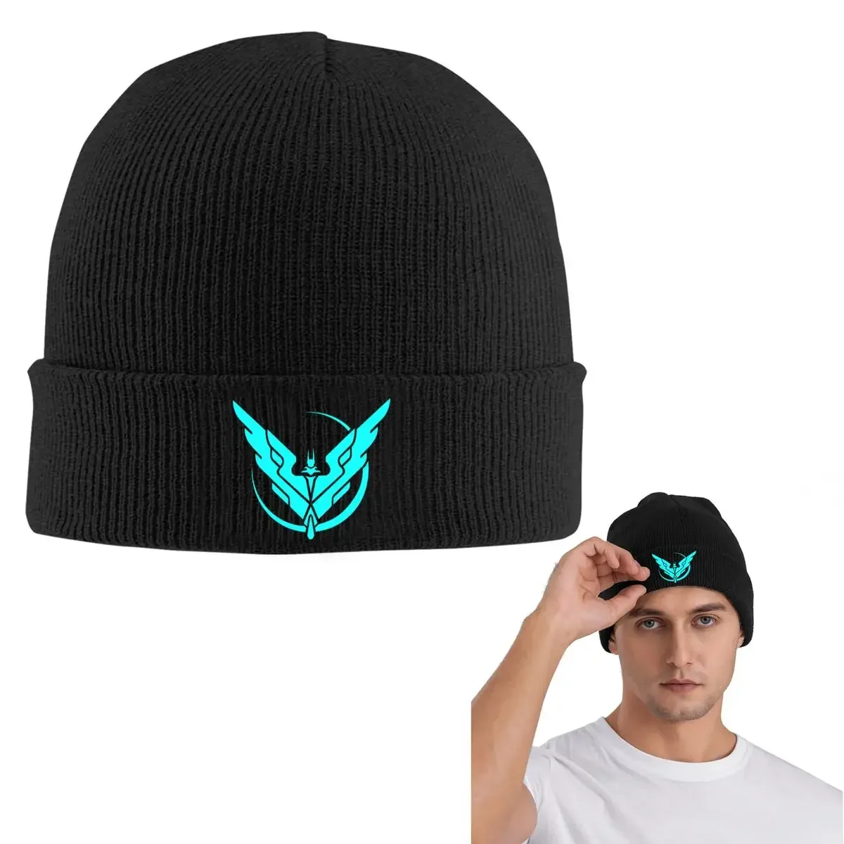 Elite Dangerous Triple Elite Warm Knitted Cap Fashion Bonnet Hat Autumn Winter Outdoor Beanies Hats For Men Women Adult