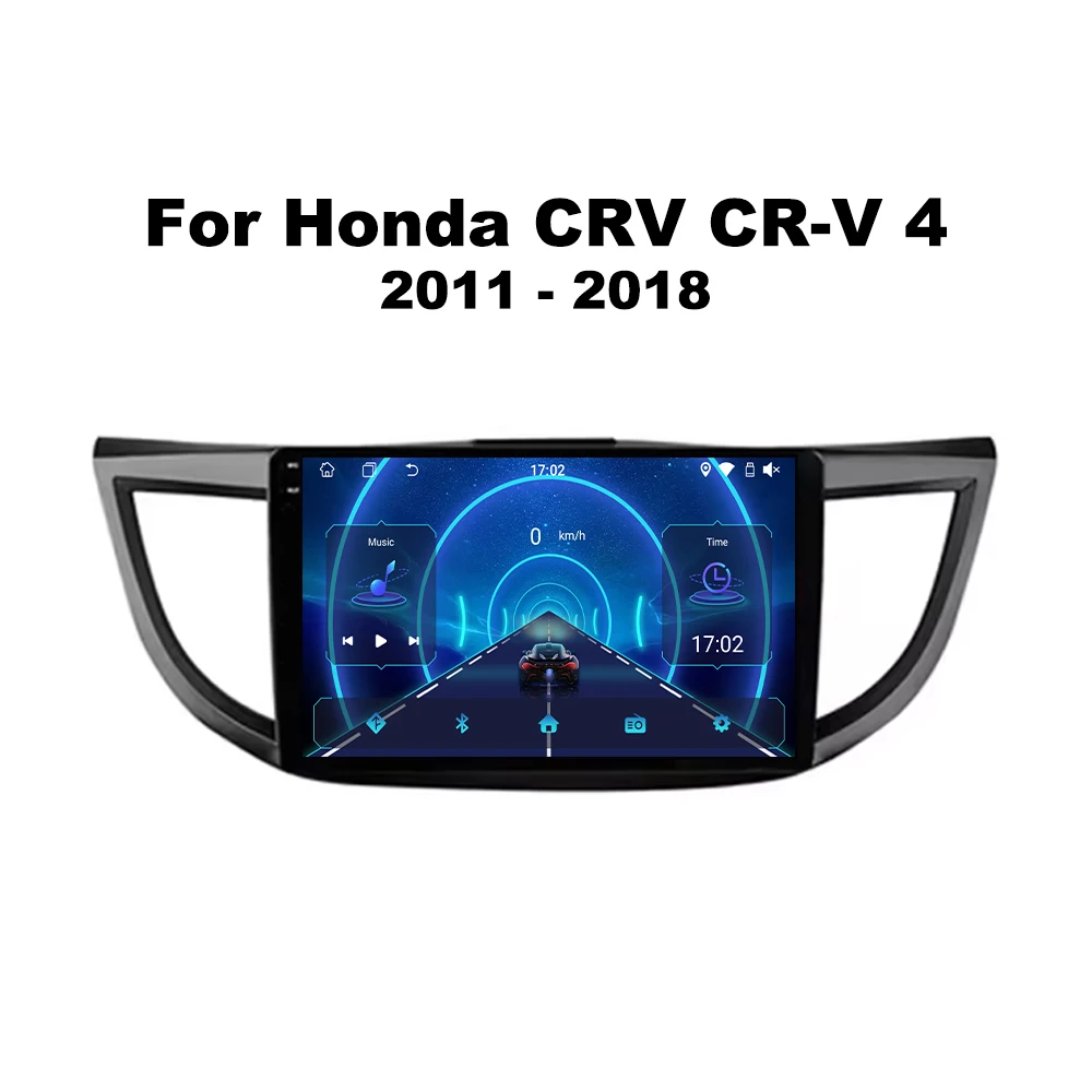 أندرويد 15 راديو السيارة لهوندا CRV CR-V 4 RM RE 2011 2012 2016 2018 أندرويد الوسائط المتعددة Carplay مشغل فيديو الملاحة واي فاي 4G
