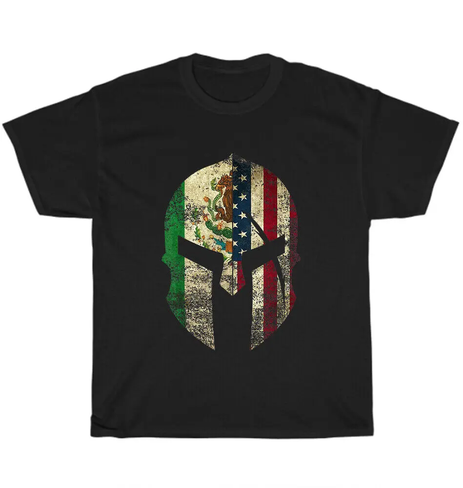 

Мексиканская американская стандартная Мужская футболка с коротким рукавом, повседневные хлопковые летние футболки с круглым вырезом