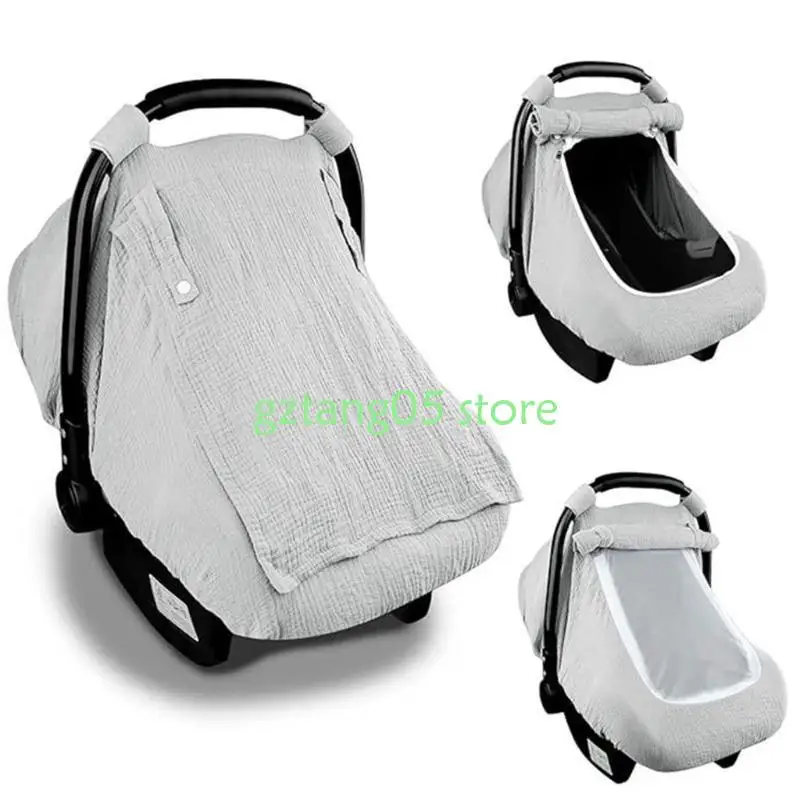 

57EE Windproof Baby Carriage Cover Solid Color Newborns Carrying Basket Sleeve Case