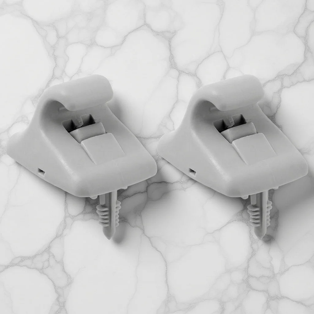 

2Pcs Reliable Sun Visor Clip Holder Secure Support Fixing Clamp Automotive Car Visor Accessories Replacement Repair Kit