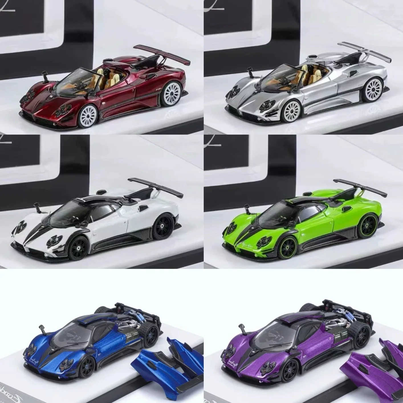 

HKM 1/64 Zonda 760 Super Car Diecast Model Car Collection Limited Edition Hobby Toys