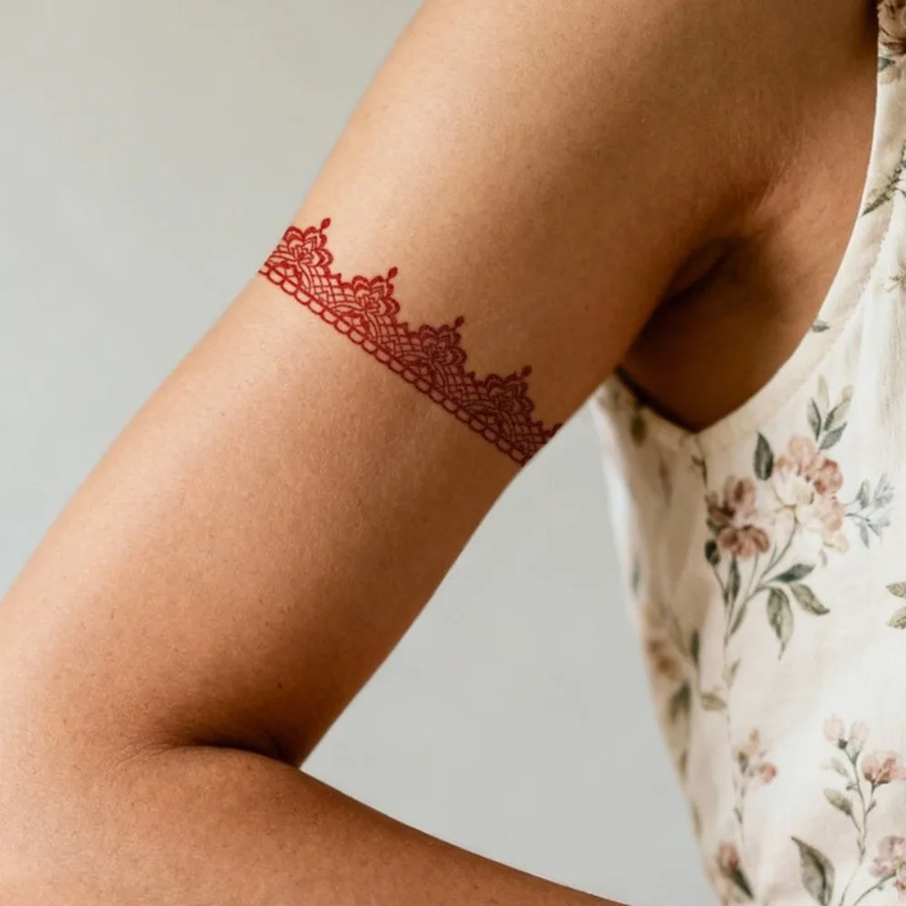 

Water Transfer Decals Armlet Henna Tattoo Stickers Fake India Mehndi Flower Henna Temporary Tattoo Waterproof Instant