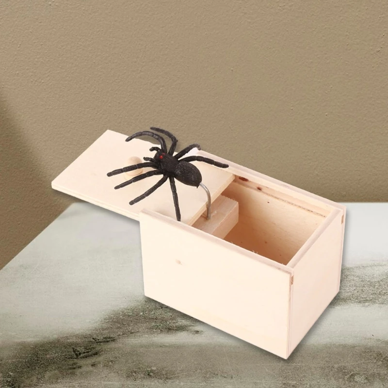 Portátil resistente aranhas prank caixa artesanato suprimentos acessório para casa para festas aniversário