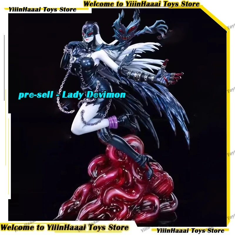 

Новая фигурка Девимона из аниме Digimon, 26 см, коллекционная модель, украшение для стола, предзаказ, ПВХ-статуэтка, индивидуальные подарки