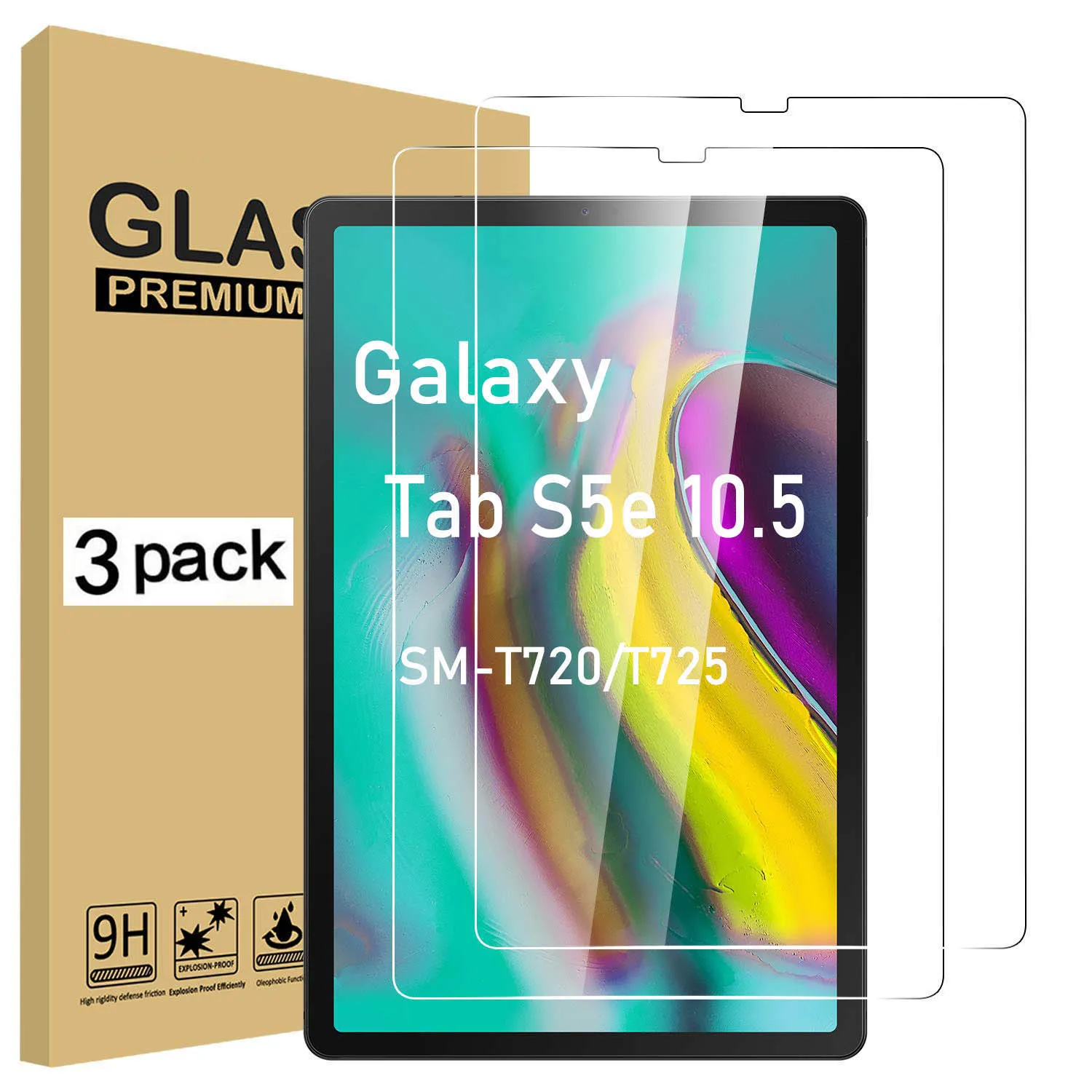 

(3 упаковки) Закаленное стекло для планшетов Samsung Galaxy Tab S5e 10,5 2019 SM-T720 T720 T725