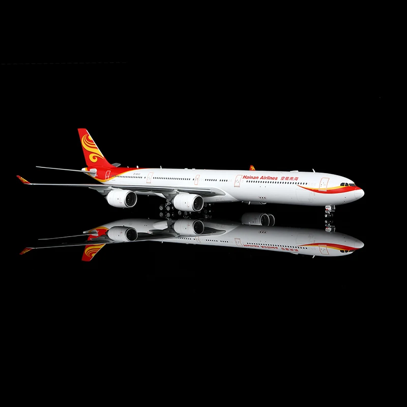 L2117 Alloy Collectible Plane Gift SQ Wings 1:200 Hainan Airlines Airbus A340-600 Diecast Aircraft Jet Model B-6510 With Stand