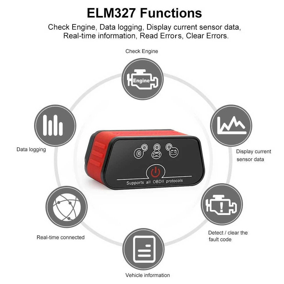 KONNWEI Mini Bluetooth KW901 OBD 3.0 Automotive Scanner Car On-Board Diagnostic Multifunctional Car Diagnostic Tool