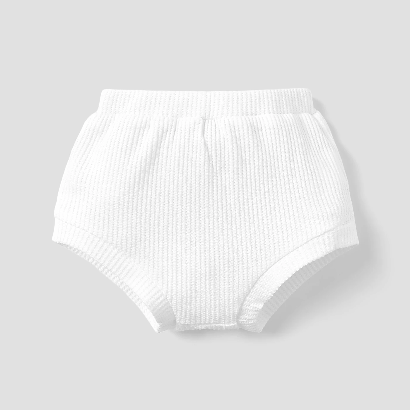 PatPat Baby Boy/Girl Solid Waffle Textured Shorts Soft and Comfortable  Perfect for Outings and Daily Wear Basic Style