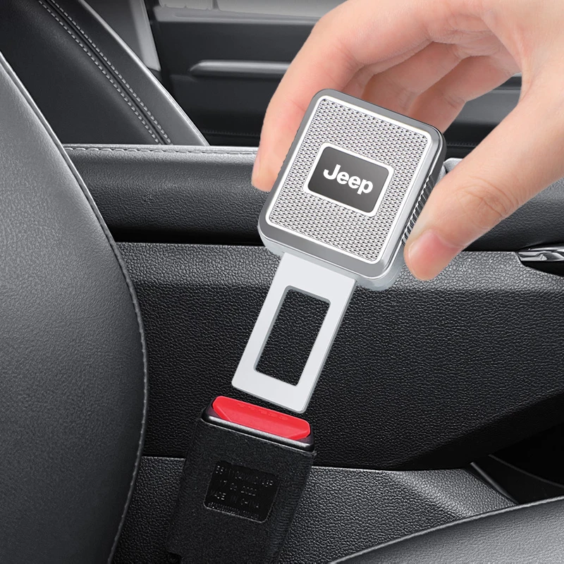 

Car Safety Belt Lock Buckle Accessories Seat Belt Clip Extender For Jeep Renegade Patriot Willys Liberty Rubicon XJ Trail Hawk