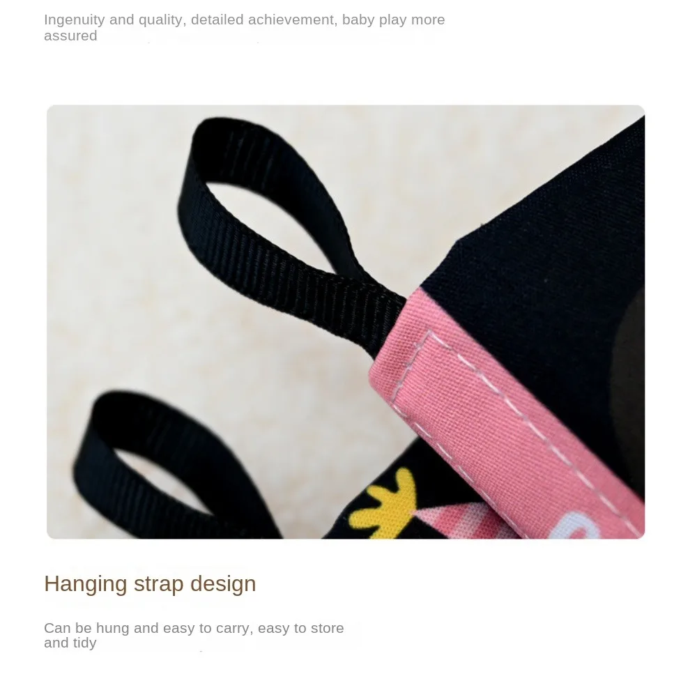 Livre en tissu PET pour bébé de 0 à 6 ans, livre en tissu cognitif coloré, formation à l'éveil, Puzzle, jouet, livres d'illustration de dessin animé