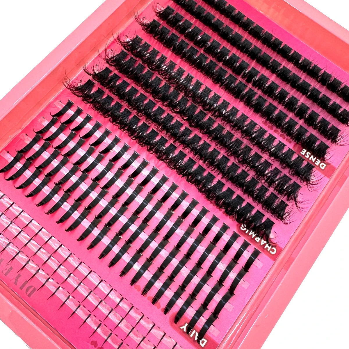 Manga cílios 80d/100d clusters de cílios com parte inferior & picos volume diy clusters wisy anime cílios extensões de chicote individuais