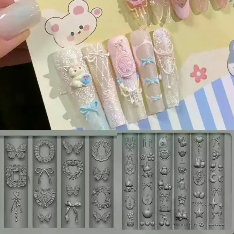 Силиконовая-форма-для-дизайна-ногтей-модные-3d-шаблоны-для-маникюра-с-рельефными-узорами-бантики-клубника-барокко