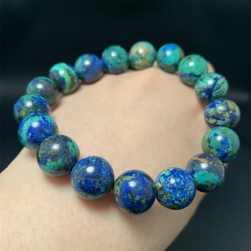 

Natural Chrysocolla Bracelets for Women Unusual Blue Earth Beads Green Malachite Bracelet Healing Beads Fashion Bangles Jewelry