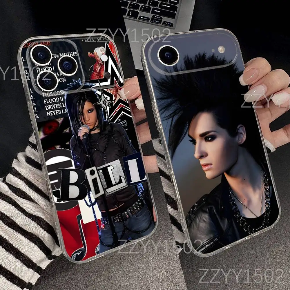 

Bill Kaulitz COOL Rock Phone Case For iPhone 17,16,15,14,13,12,11 Pro,Max,Plus,X,XS,XR,SE4,E Mini Transparent Soft