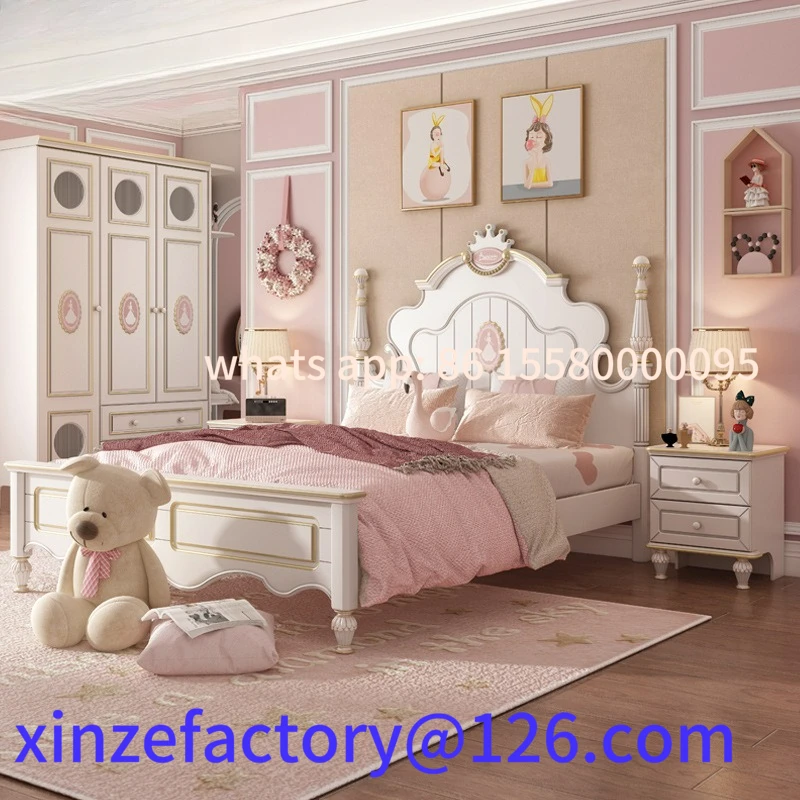 سرير الأميرة للفتيات الصغيرات قابل للتخصيص