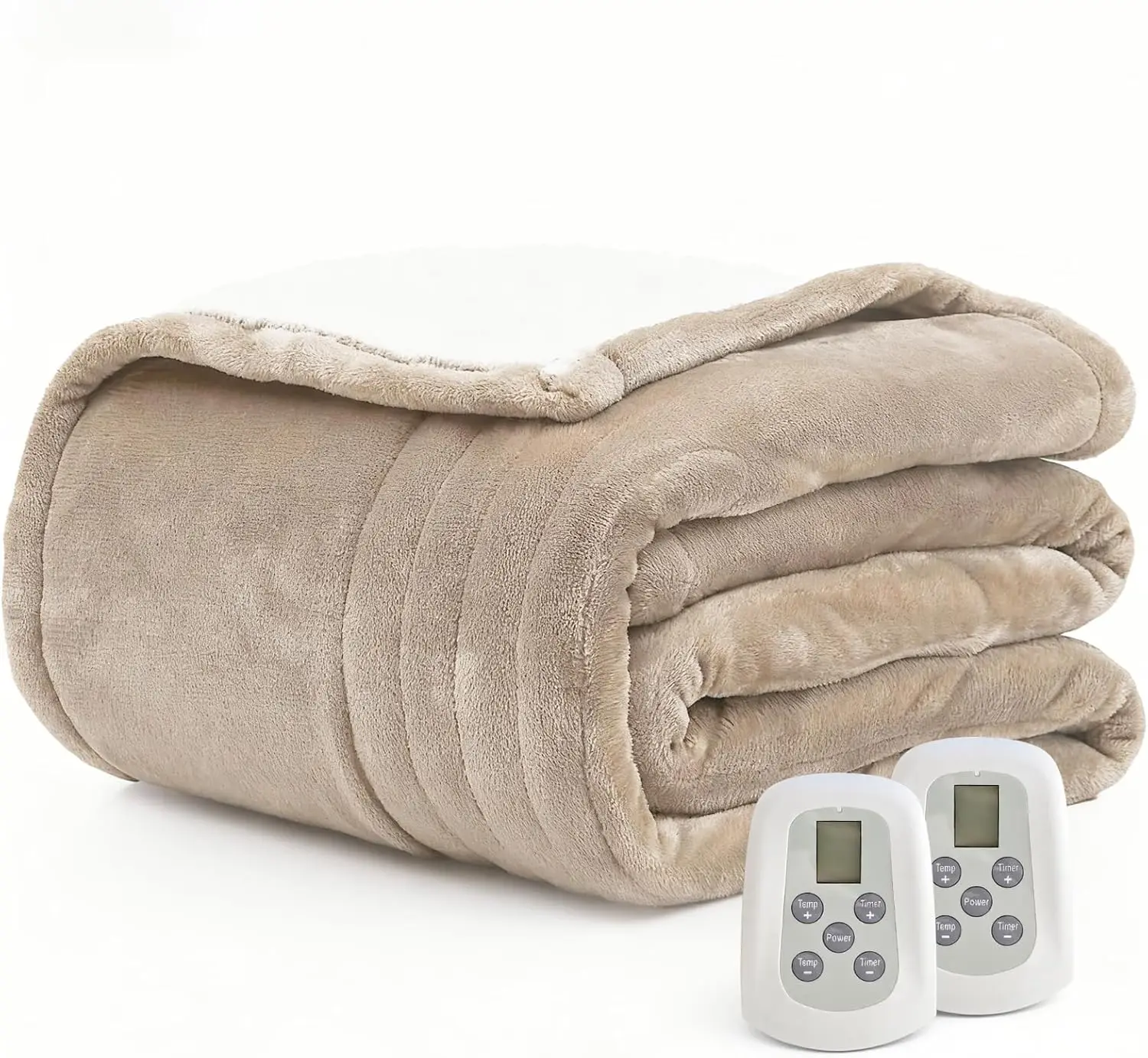 

King Size Electric Heated Blanket with Dual Control, 10 Heat Levels & Auto-Off, Fast Heating, Machine Washable