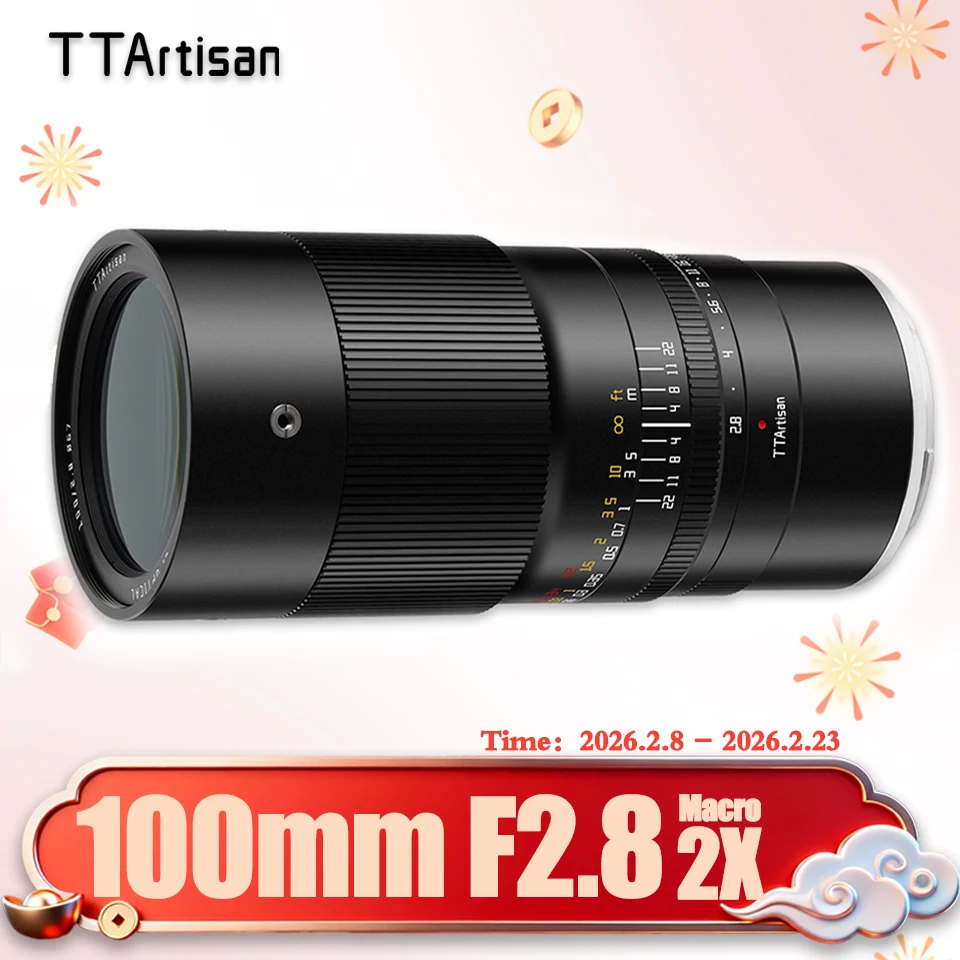 

TTArtisan 100mm F2.8 Macro 2x Lens for Insect Photography with Sony E Fuji XF GFX Canon RF EF Nikon Z F L Mount Z6 XT100