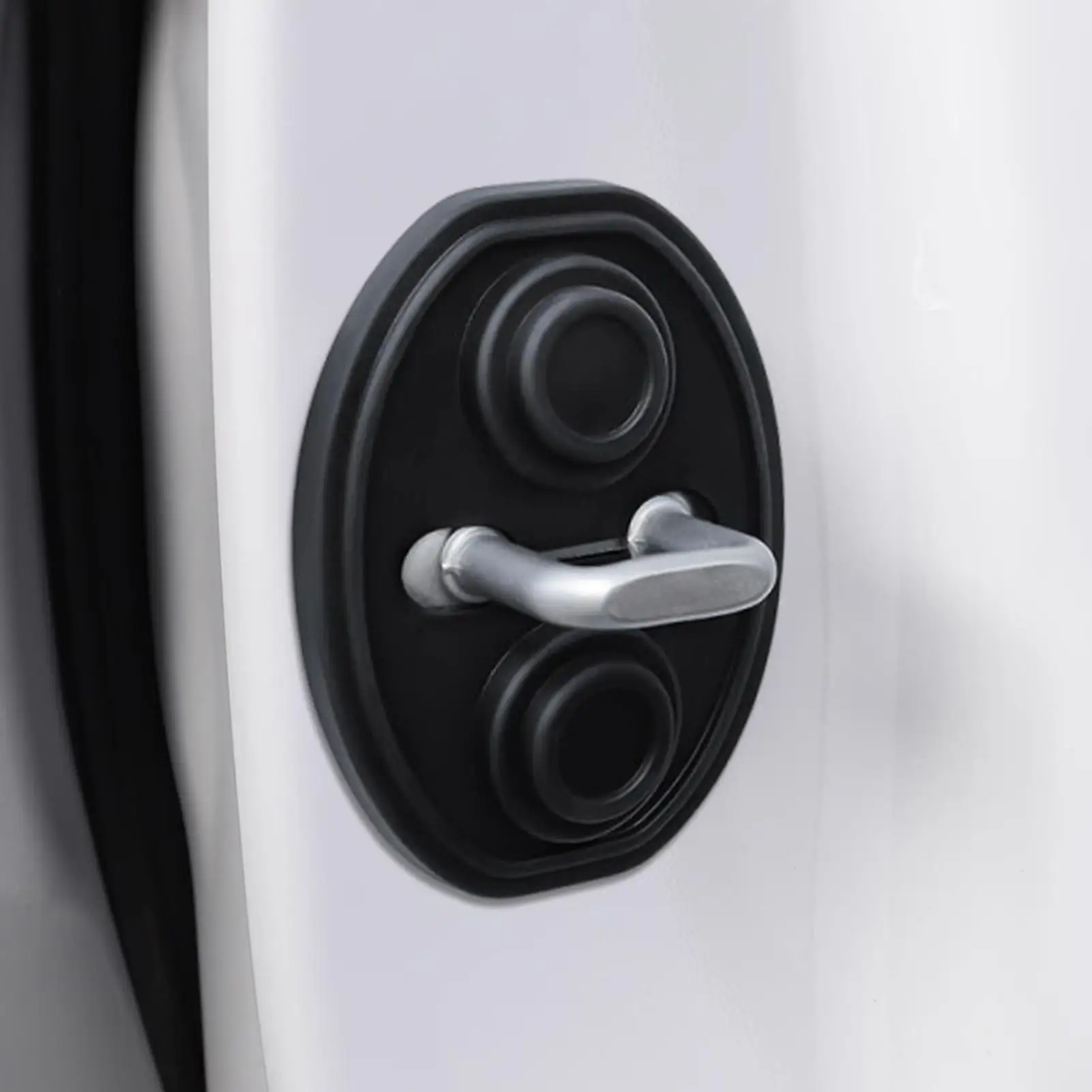 Automotive Silicone Door Lock Cover Guard Stopper Door Lock Buckle Cover Silent Vehicle Pad Stable Exterior Accessories For