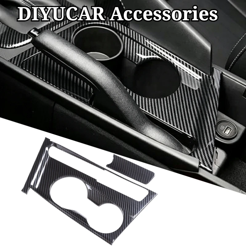 For Hyundai Elantra CN7 Elantra N 2024-2026 ABS Carbon Fiber Car Water Cup Handbrake Panel Cover Trim Interior Car Accessories