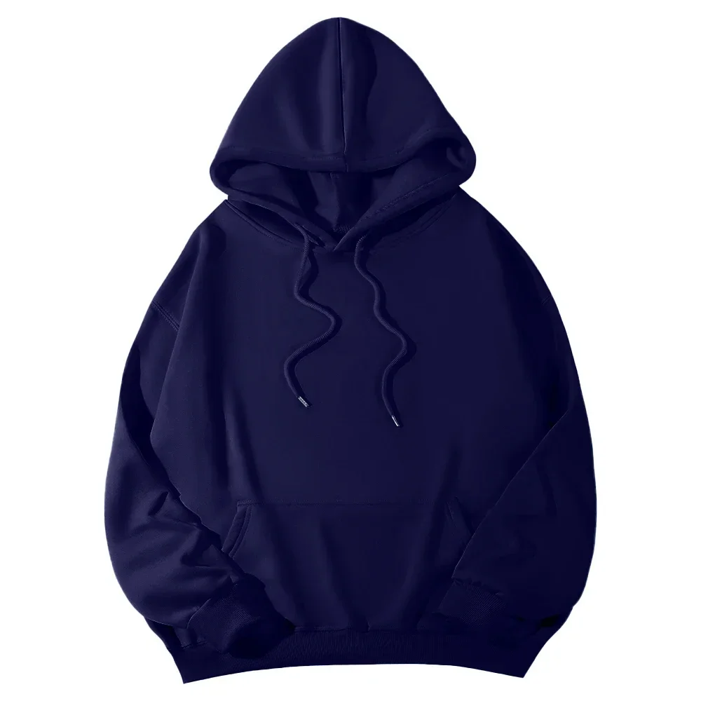 Herbst-Winter-Fleece-Hoodies, modische Freizeit-Sweatshirts für Herren und Damen, Harajuku, warme, übergroße Pullover, 11 Farben, Hip-Hop-Streetwear – Detail 10