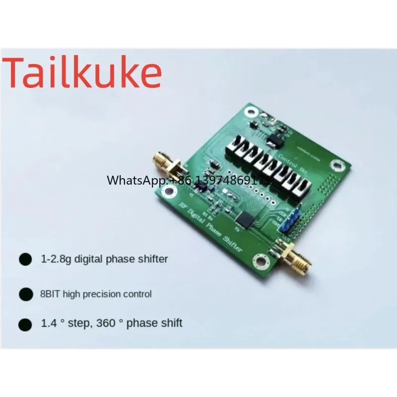 1-2.8G digital phase shifter 8BIT CNC phase shifter  regulator 360 degree  shift  control array