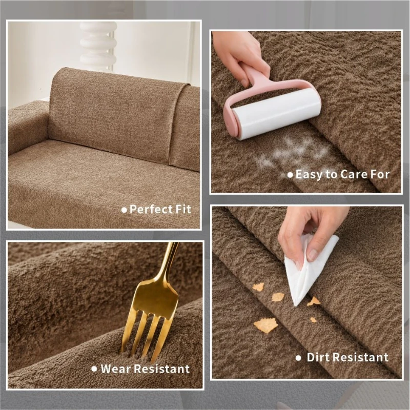 2027 New 1pc Easy Modern Sofa Pad,Fixed Non-Slip Seat Cushion,Suitable for Bedroom, Office, Living Room, Home Decor,단색 직렬 소파 덮개