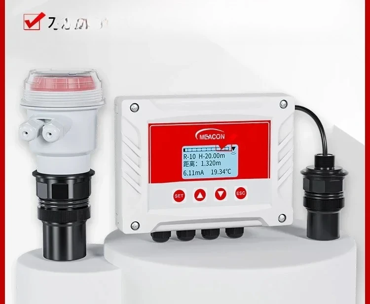

Ultrasonic level gauge, integrated sensor, transmitter meter, radar water gauge, split material level control