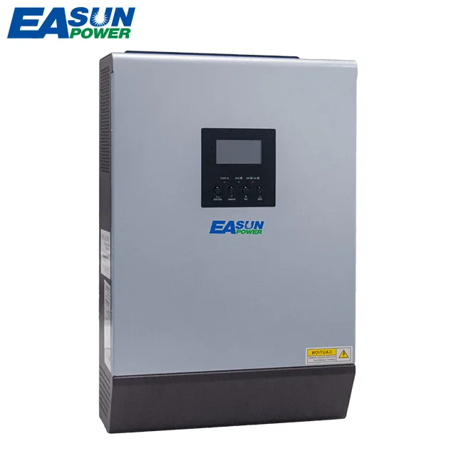 Inverter surya hibrida 5kVA, gelombang sinus murni 48V 220v Kontroler surya PWM 50A bawaan, pengisi daya Inverter Off Grid