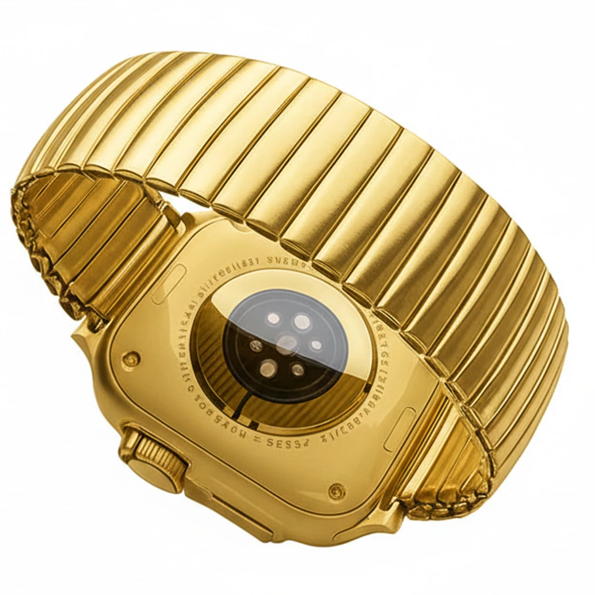 

Для Apple Watch 40 мм, 44 мм, 45 мм, 49 мм: Эластичный ремешок из нержавеющей стали с бамбуковым шарниром, одинарная петля, для iWatch 11, 10, 9, 8, 7, 6, 5, 4, 9. Расширенная серия, люкс.