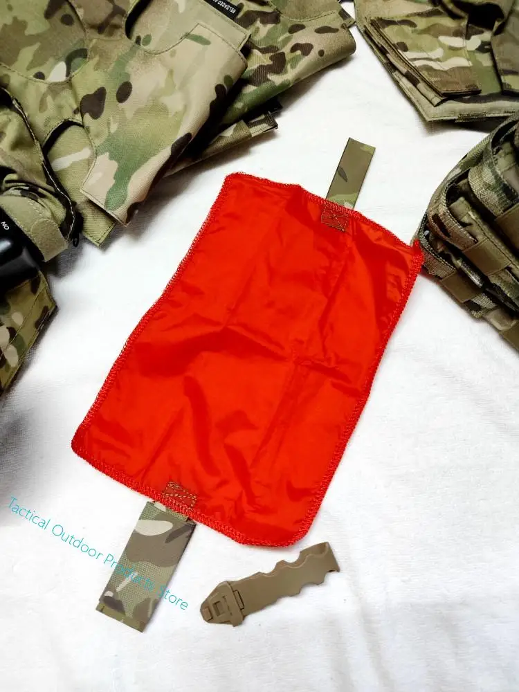 Paintball Airsoft Tactical Multi-terrain Camouflage Hit Flag Quick Release Be Killed In Action Indicator Strip