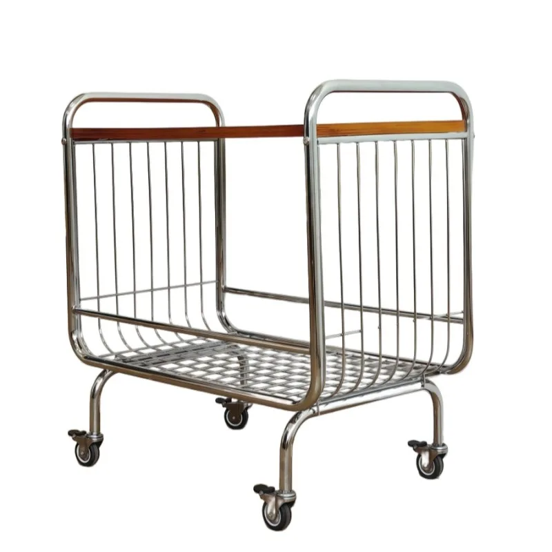 

mobile with wheel edge few stainless steel storage medieval trolley living room storage Nordic storage simple coffee table