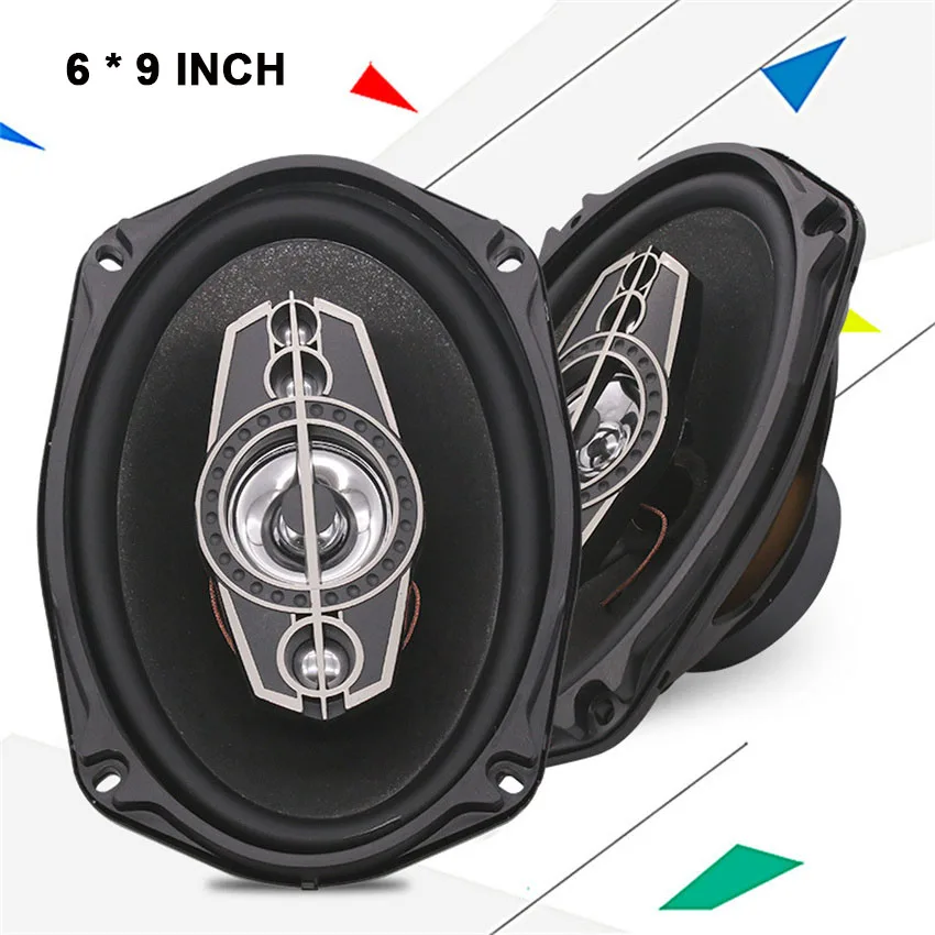 2 uds 6X9 pulgadas 5 vías altavoz Coaxial Hi-Fi para coche Audio de puerta rango completo frecuencia Coaxial Hifi altavoz automotriz