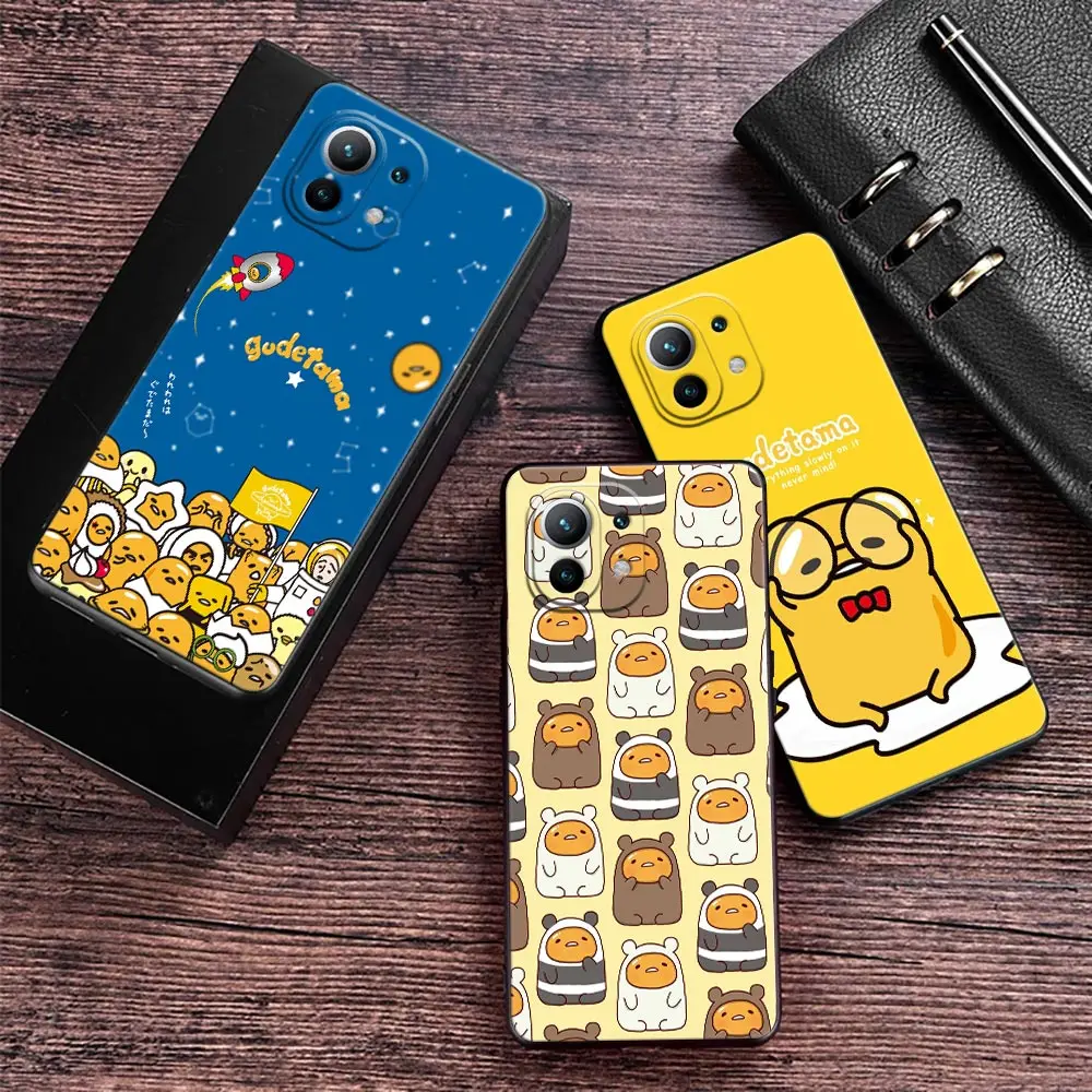 Yellow Lazy Egg Gudetamas Phone Case For Xiaomi 13T Pro 11 Lite 5G NE 9T 10T 11T 12T 12 13 Pro Lite 9 10 Back Cover Soft Fundas