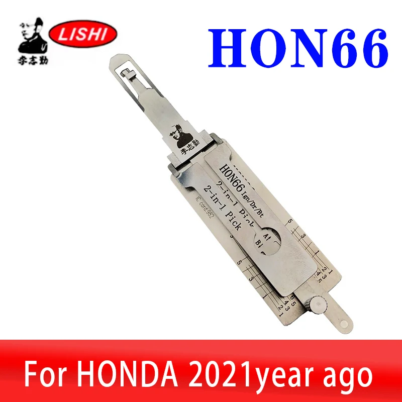 

Lishi 2in1 HON66 Pick Tool Car Door Open tool Locksmiths tool For Honda