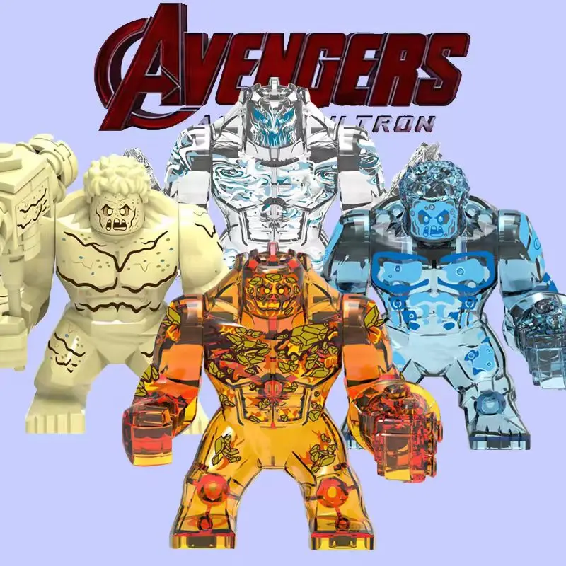 Super Hero Building Block Figures Hulk Thanos Venom Iron Man Bricks Toy Collectible For Kids Birthday Christmas Gift