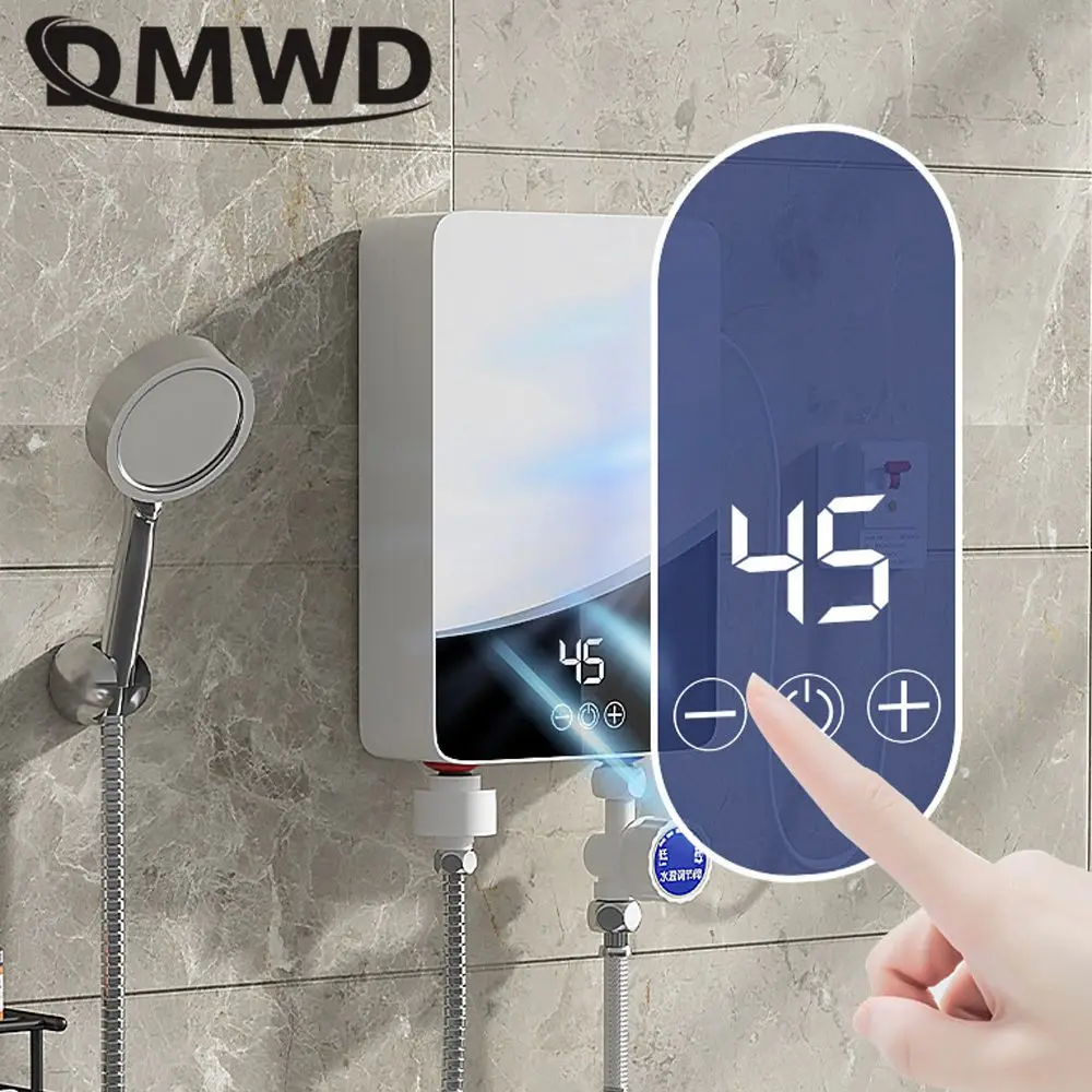 DMWD scaldabagno elettrico senza serbatoio cucina scaldabagno istantaneo rubinetto elettrico rubinetto istantaneo riscaldatore istantaneo laterale 3000W