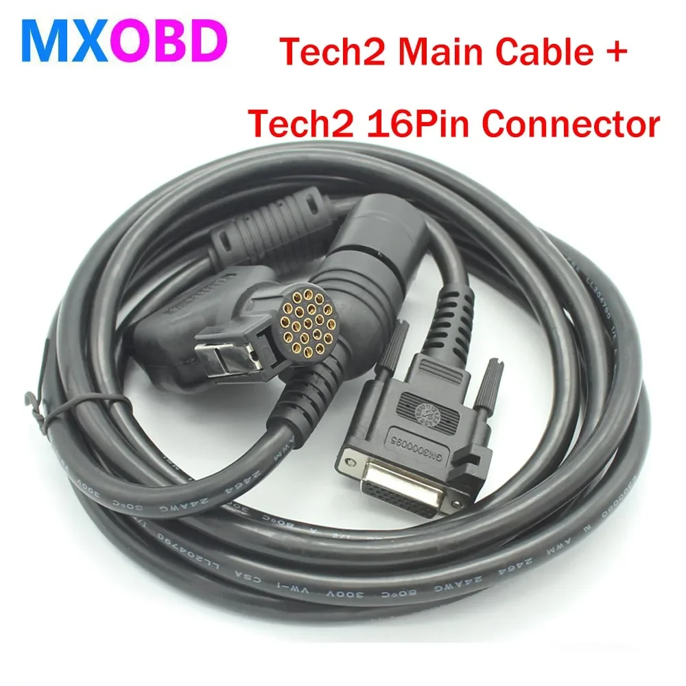 For TECH2 Diagnostic Tool 16 PIN Adaptor TECH 2 Scanner Tools VETRONIX TECH2 Main Test Cable with Car OBD2 16PIN Connector