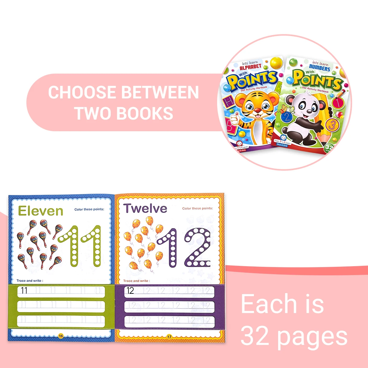 Preschool Kids Early Education Writing Workbook: Learn Letters And Numbers with Cute Animal Pictures - English Version