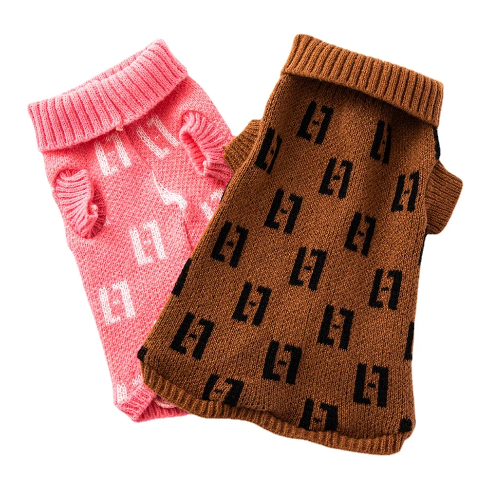 Dog Clothes for Small Dogs Dachshund  Ropa  Honden Trui Dog Sweater Turtleneck Fashion Pet Sweater Jacket