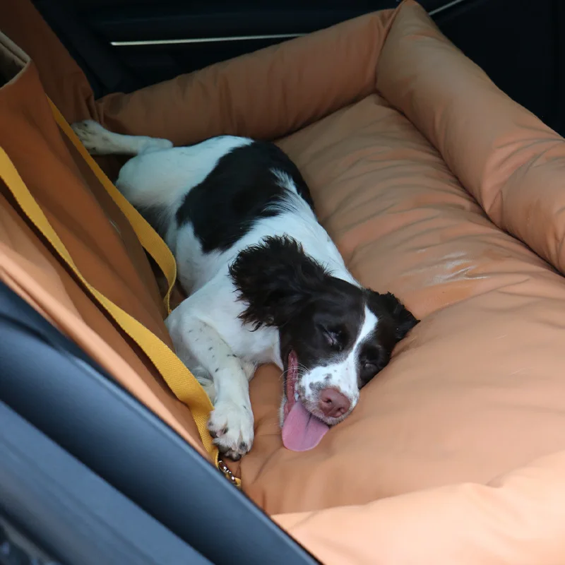 

exquisite craftsmanship High-end car kennel double seat rear pet nest pad car seat waterproof