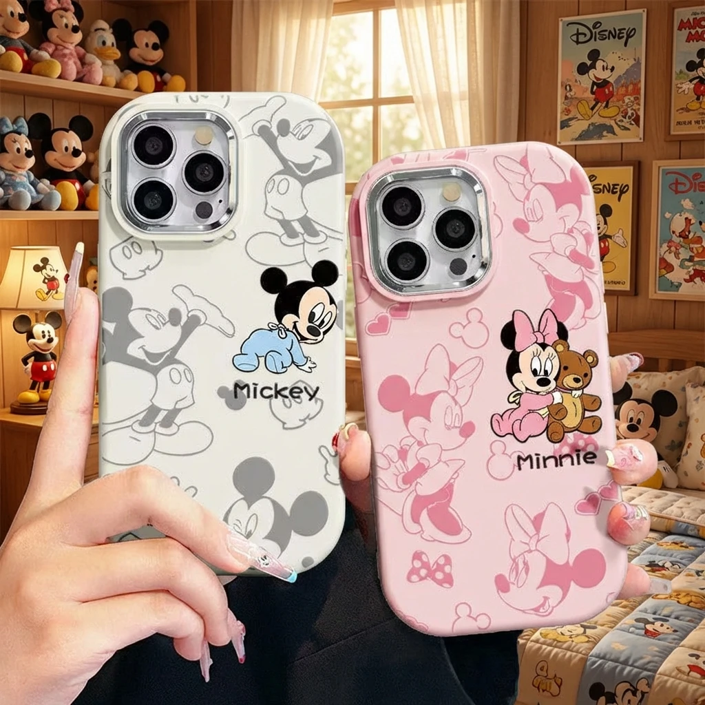 

Cartoon Mickey Mouse iPhone 17 Pro Max Case Cute for iPhone 16 15 Plus 14 13 12 11 XR XS X 8 7 6 5 4 SE Fashion