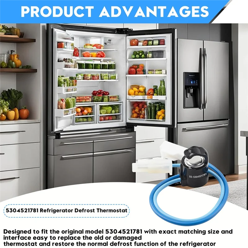 A02M-5304521781 Defrost Thermostat Fits Defrost Thermostat Replacesap6893121,808062701,4931265,5304520990,PS12729016